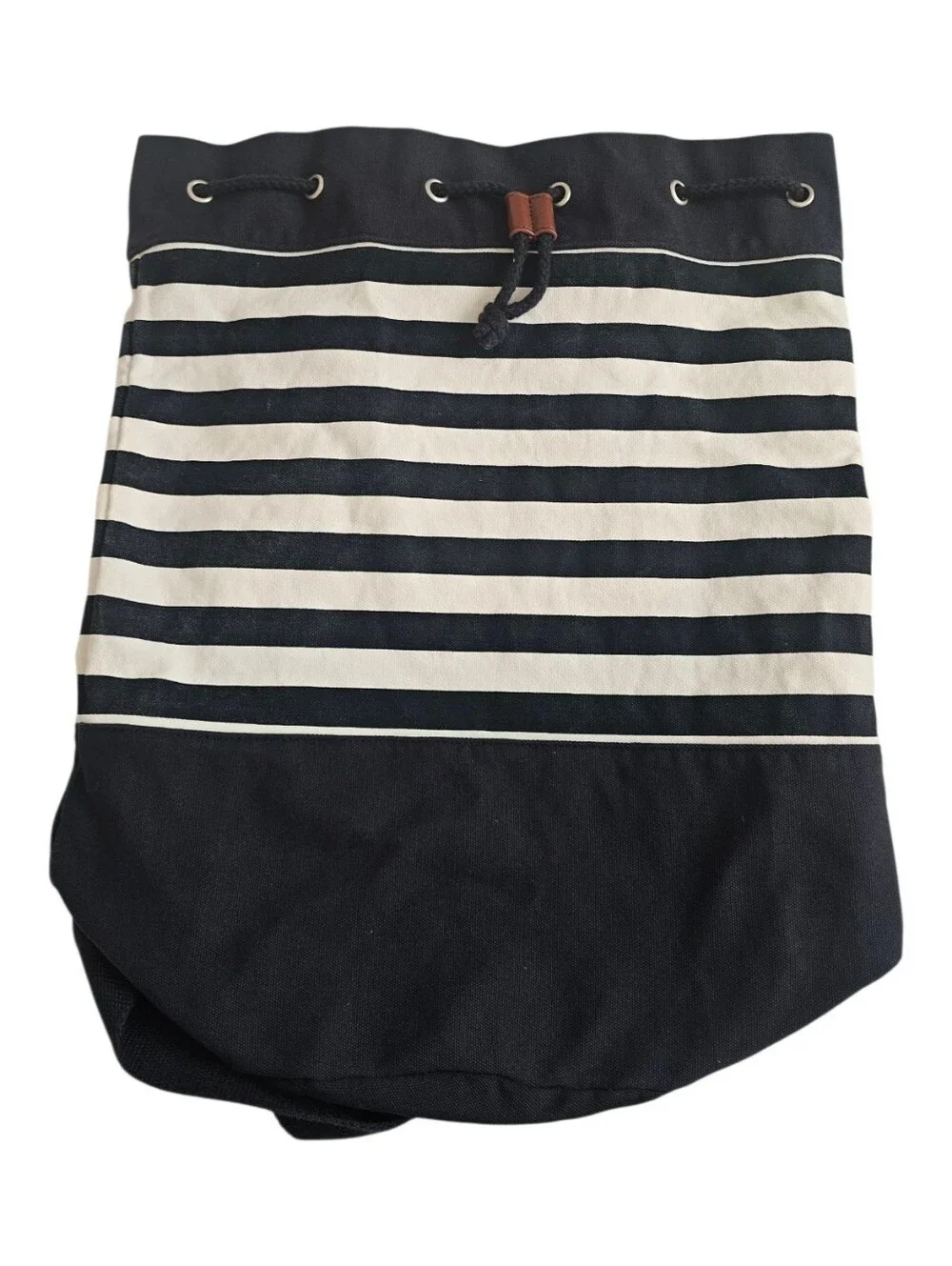 Uniqlo JW Anderson Canvas Sailor Stripe Drawstring Bag